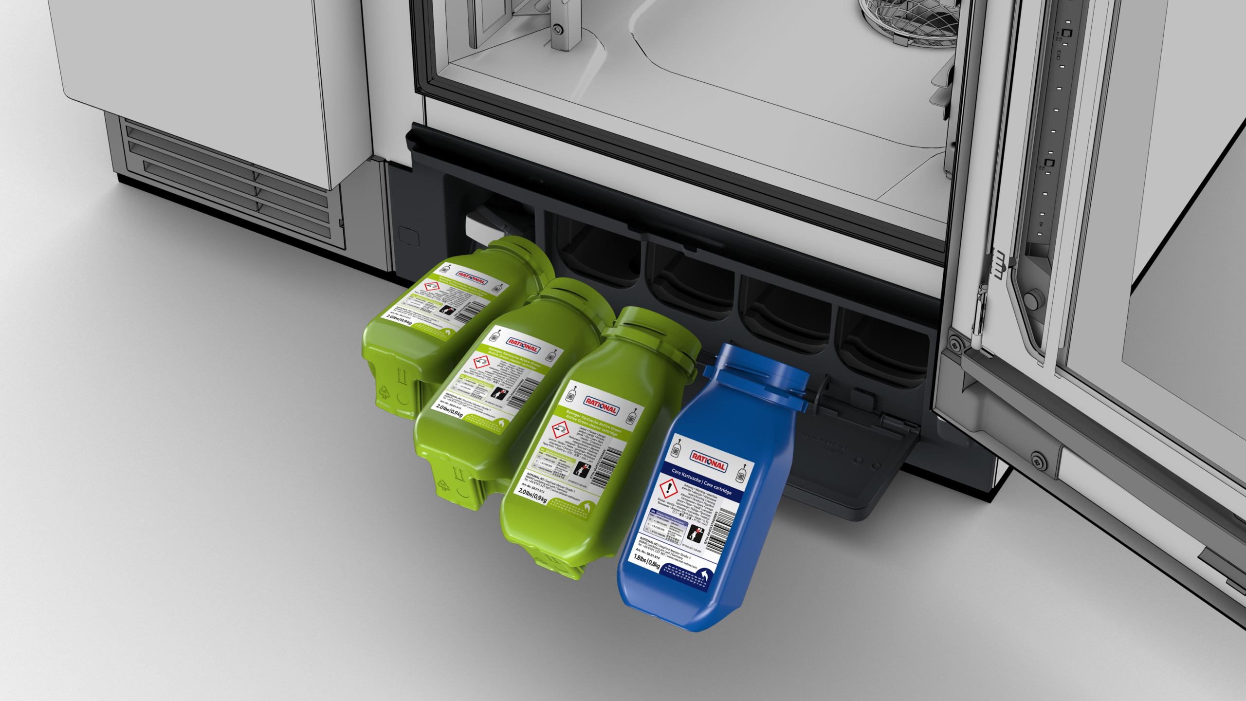 Reinigingspatroon Active Green voor iCombi Pro 6 stuks - Afbeelding 3