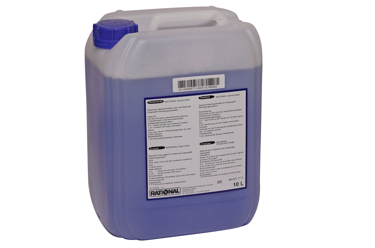 Rational Cleanjet naglans spoelmiddel - Blauw Can 10 liter
