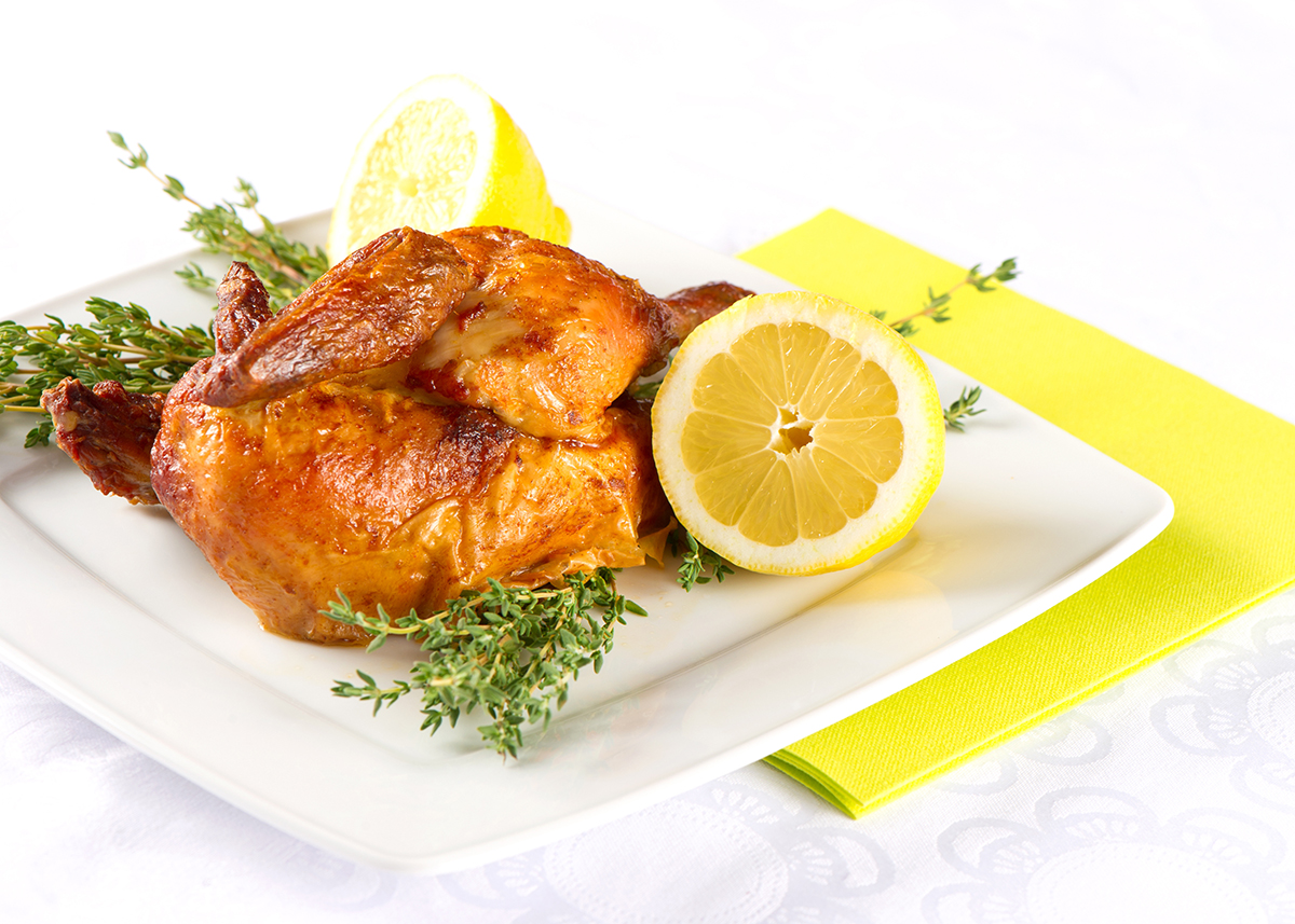 grilled chicken with herbs and lemon